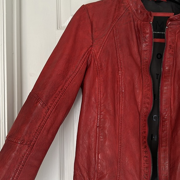 Mauritius leather lambskin jacket sz 6 - Picture 2 of 8